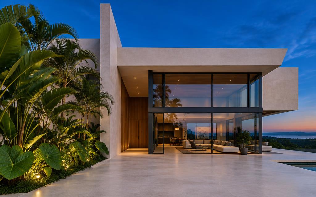 Arquitetura contemporânea em uma capa ilustrativa de capacitação imobiliária